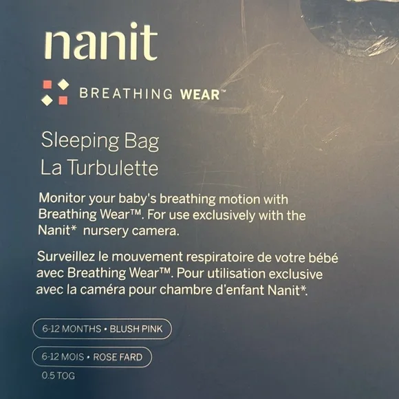Nanit Breathing Wear Sleeping Bag - Blush Pink - Picture 3 of 4